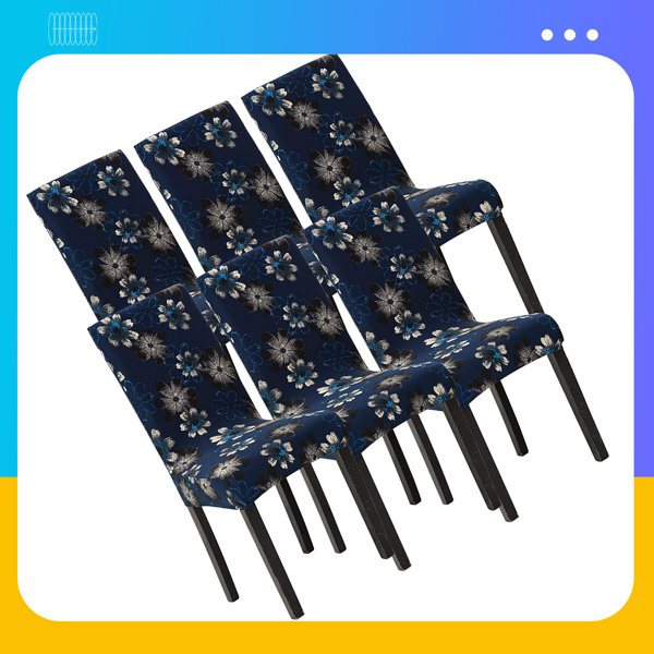 Brayden Studio® Dining Room 6 Pack, Spandex Dining Room Chair Covers